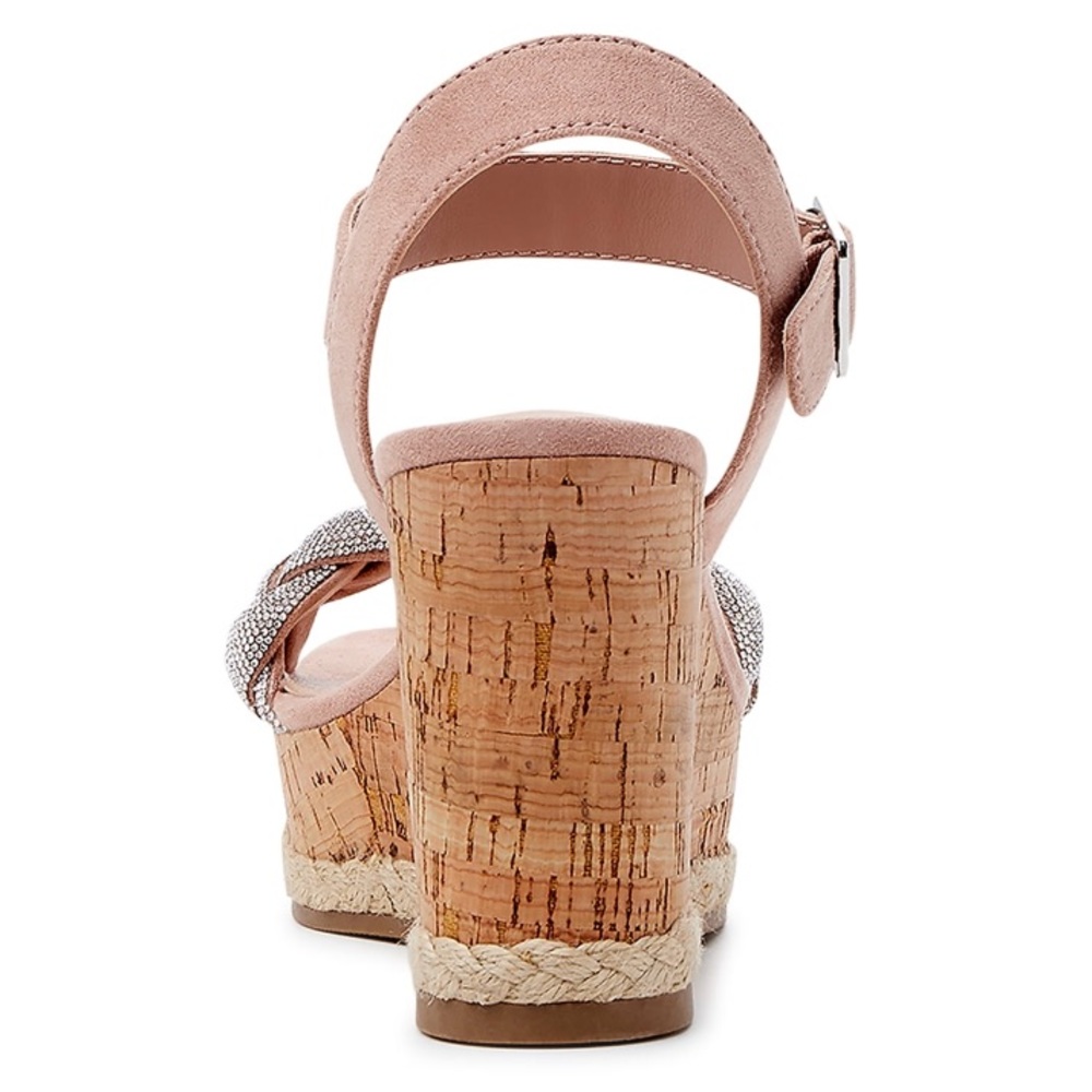 Madden NYC Women's Braided Rhinestone Wedge Sandal - Picture 5 of 5